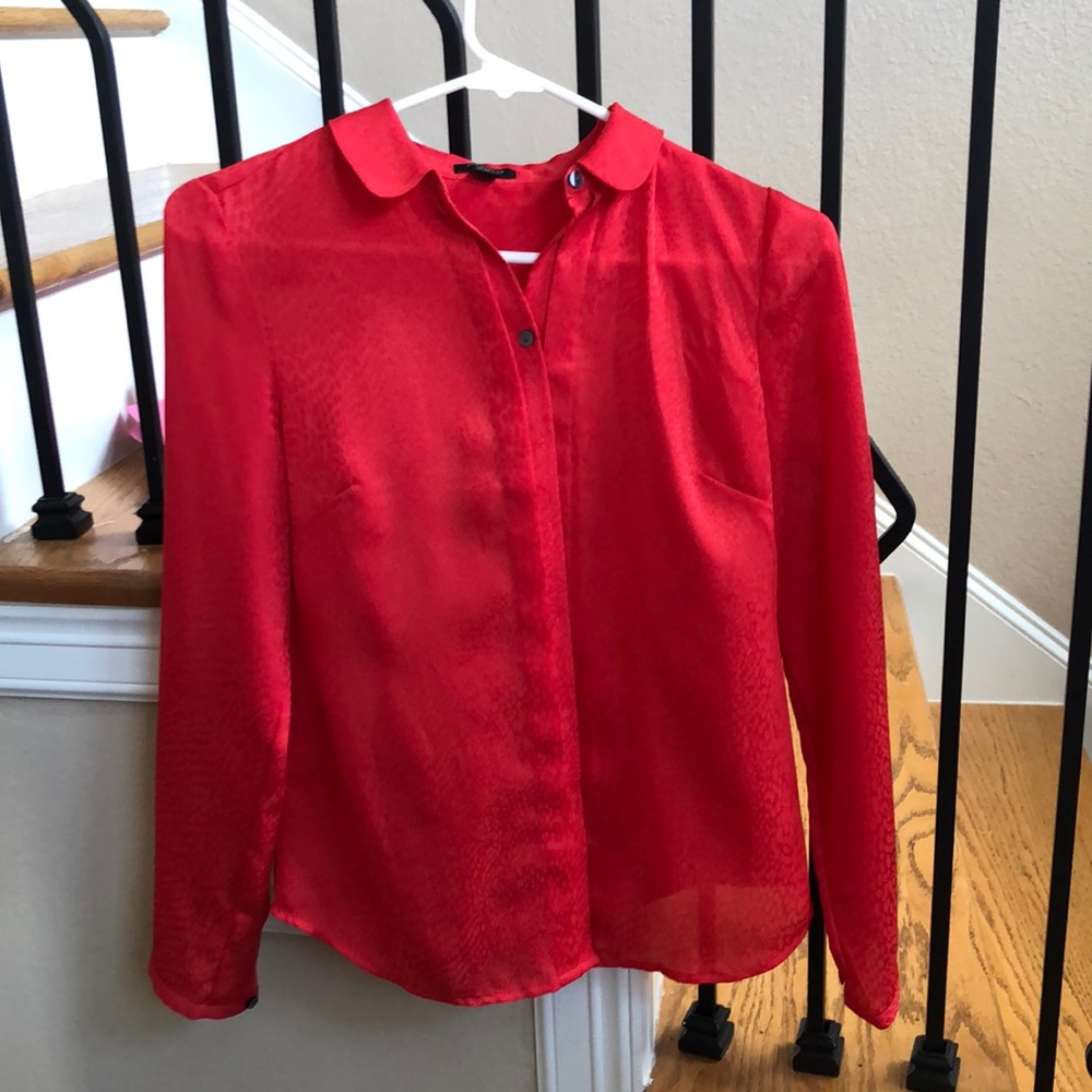 Ann Taylor Red Shirt